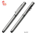 3 in 1 led pen laser light metal active stylus roller pens